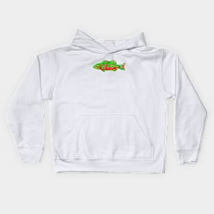 Neon Fish Kids Hoodie